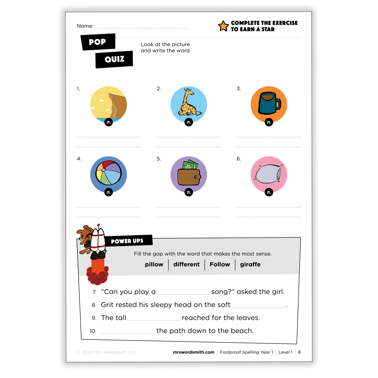 Spelling Targeted Practice Year 1 Printable Worksheets