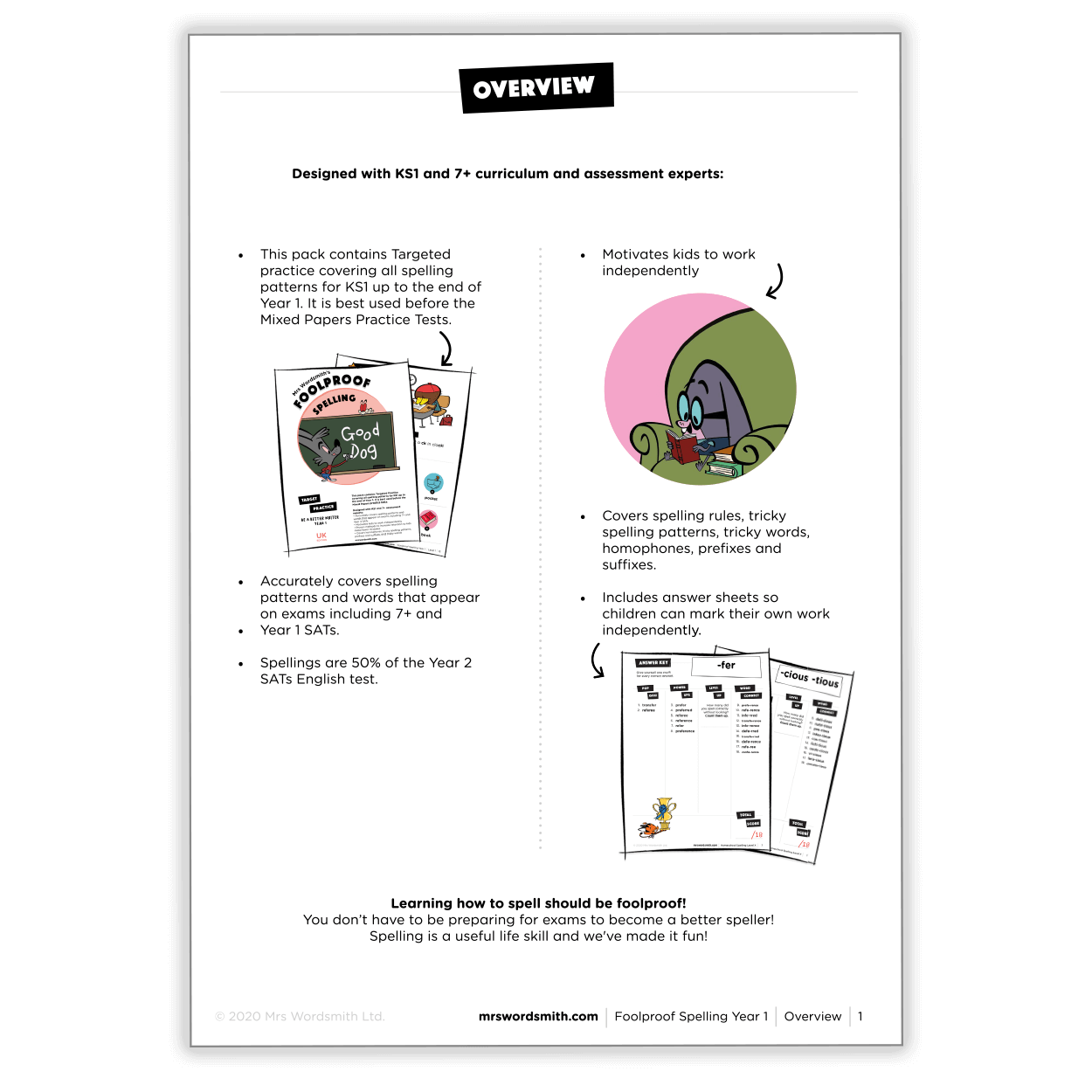 Spelling Targeted Practice Year 1 Printable Worksheets