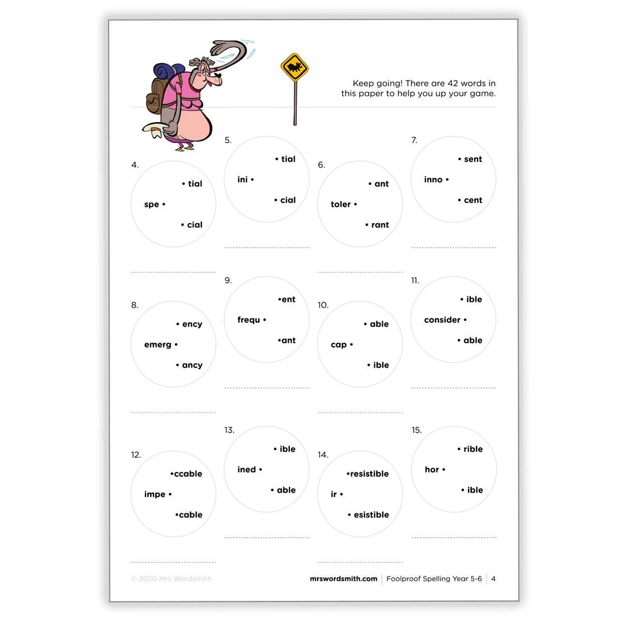 Spelling Mixed Papers Year 5-6 Printable Worksheets