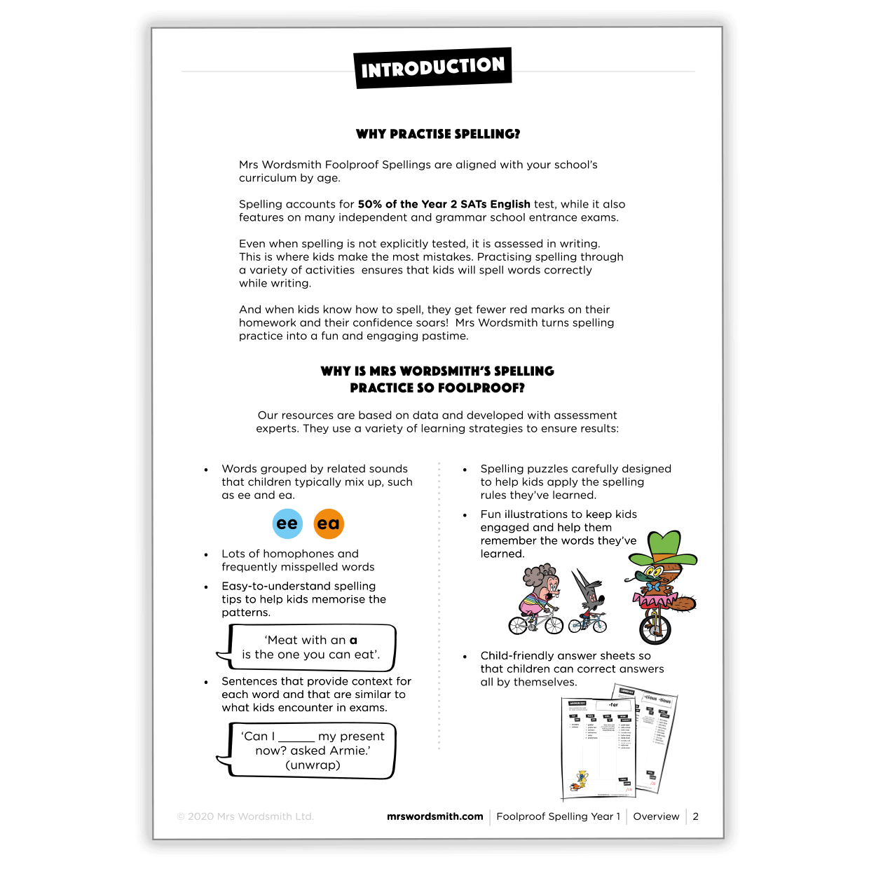 Spelling Targeted Practice Year 1 Printable Worksheets